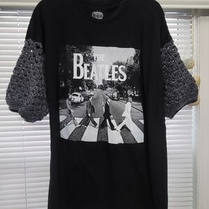 The Beatles Black Graphic T-Shirt